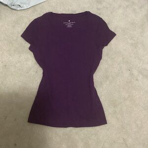 Banana Republic Rich Purple Short Sleeve Tee